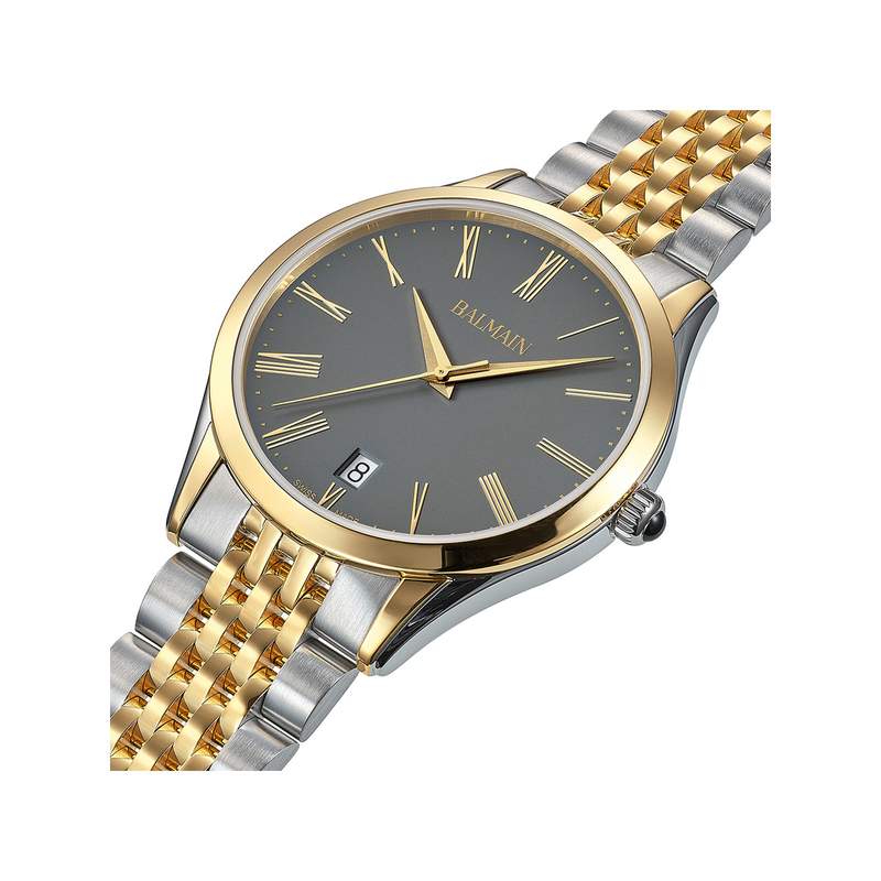 Montre BALMAIN classic R homme bracelet acier inoxydable bicolore jaune - vue 2