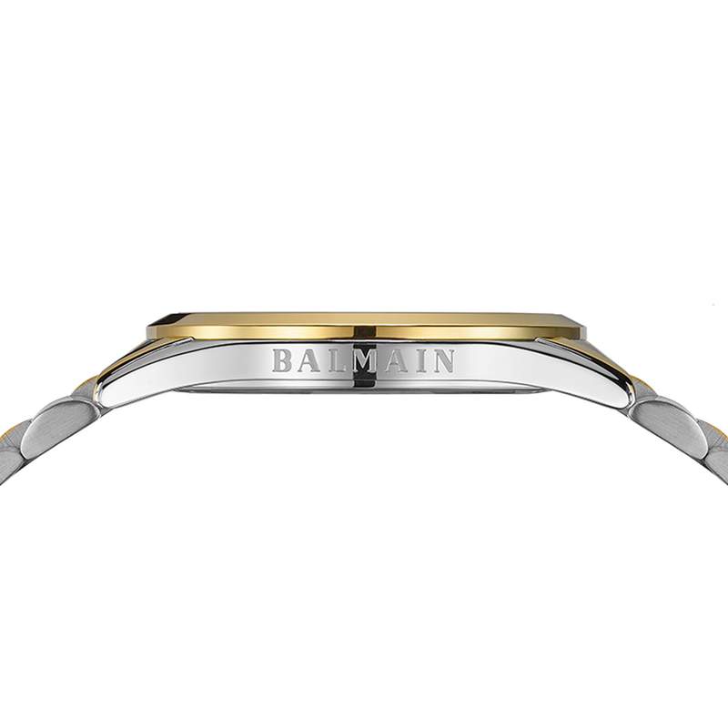 Montre BALMAIN classic R homme bracelet acier inoxydable bicolore jaune - vue D2