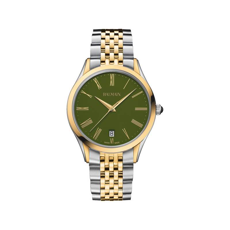 Montre BALMAIN classic R homme bracelet acier inoxydable bicolore jaune - vue 1