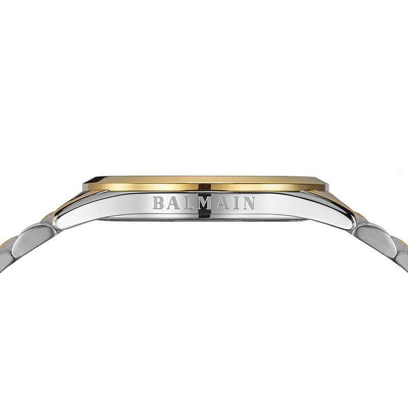 Montre BALMAIN classic R homme bracelet acier inoxydable bicolore jaune - vue D2