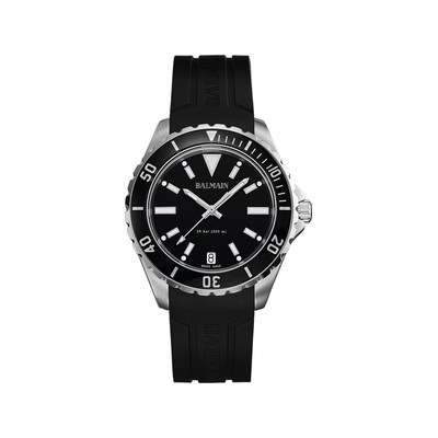 BALMAIN ophrys herenhorloge met zwarte rubberen band