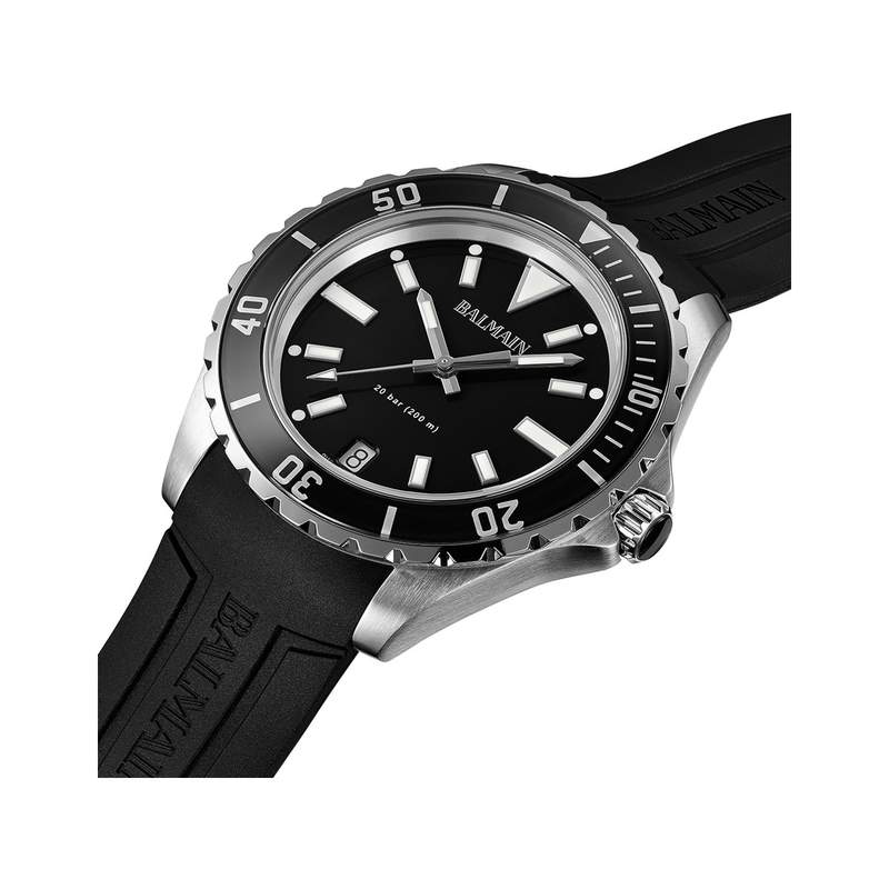 Montre BALMAIN ophrys homme bracelet caoutchouc noir - vue 2