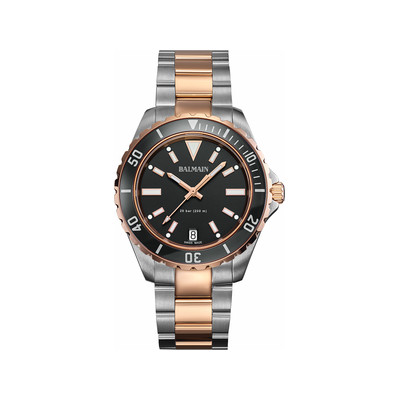 Montre BALMAIN ophrys homme bracelet acier inoxydable bicolore rose - vue 1