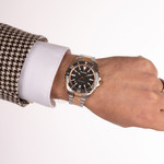 Montre BALMAIN ophrys homme bracelet acier inoxydable bicolore rose - vue porté 2