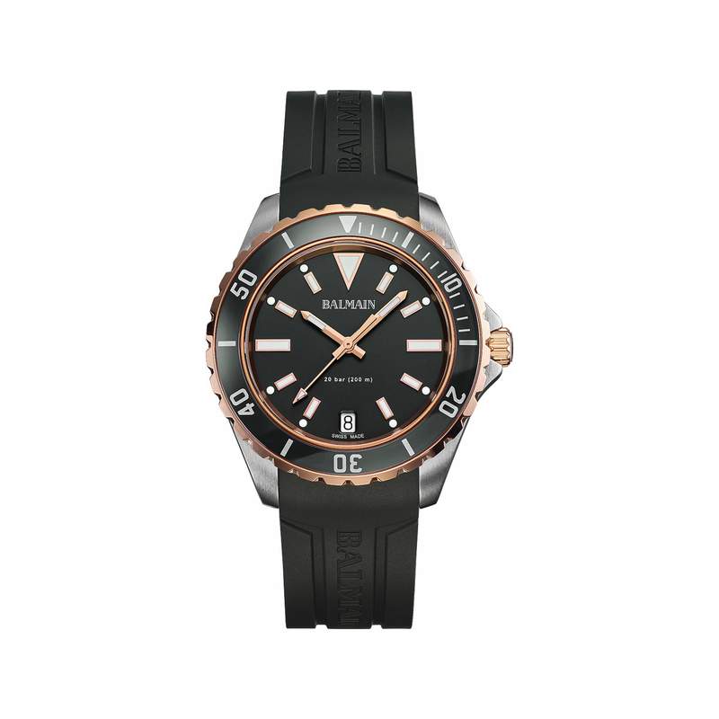 Montre BALMAIN ophrys homme bracelet caoutchouc gris - vue 1