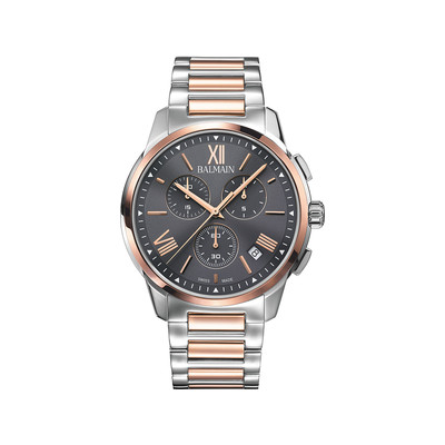 Montre BALMAIN madrigal homme bracelet acier inoxydable bicolore rose