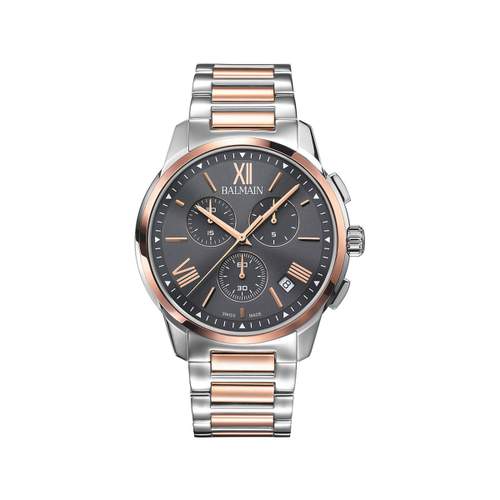 Montre BALMAIN madrigal homme bracelet acier inoxydable bicolore rose