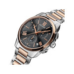Montre BALMAIN madrigal homme bracelet acier inoxydable bicolore rose - vue 2