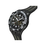 Montre SWATCH scubaqua homme cadran bleu bracelet caoutchouc noir - vue 2