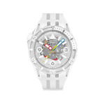 Montre SWATCH scubaqua homme bracelet caoutchouc blanc - vue 1