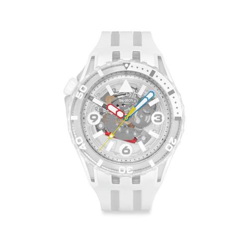 Montre SWATCH scubaqua homme bracelet caoutchouc blanc