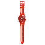 SWATCH scubaqua men's watch red dial red rubber strap - view D1