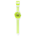 Montre SWATCH scubaqua homme cadran jaune bracelet caoutchouc jaune - vue D1