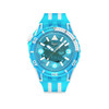 Montre SWATCH scubaqua homme cadran bleu bracelet caoutchouc bleu - vue V1