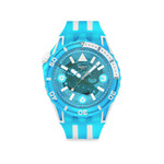 Montre SWATCH scubaqua homme cadran bleu bracelet caoutchouc bleu - vue 1