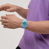 Montre SWATCH scubaqua homme cadran bleu bracelet caoutchouc bleu - vue Vporté 1