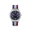 Montre SWATCH essentials homme cadran bleu bracelet textile bleu - vue V1