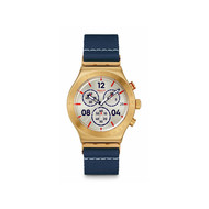 Montre SWATCH essentials homme cadran gris bracelet textile bleu