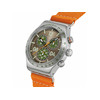 Montre SWATCH essentials homme cadran marron bracelet textile orange - vue V2