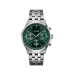 Montre CLUSE Anthéor Multifunction homme cadran vert bracelet acier - vue 1