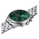 Montre CLUSE Anthéor Multifunction homme cadran vert bracelet acier - vue 2