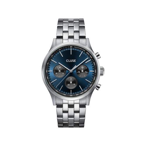 Montre CLUSE Anthéor Multifunction homme cadran multicolore bracelet acier