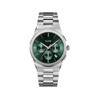 Montre CLUSE Vigoureux Chrono homme cadran vert bracelet acier - vue V1