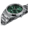 Montre CLUSE Vigoureux Chrono homme cadran vert bracelet acier - vue V2