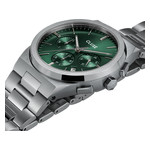 Montre CLUSE Vigoureux Chrono homme cadran vert bracelet acier - vue 2