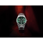 Montre CLUSE Vigoureux Chrono homme cadran vert bracelet acier - vue D1