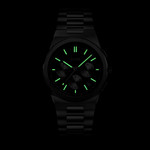 Montre CLUSE Vigoureux Chrono homme cadran noir bracelet acier - vue D1