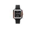 Montre BRISTON Streamliner Kennedy homme cadran noir bracelet silicone noir - vue V1