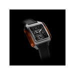 Montre BRISTON Streamliner Kennedy homme cadran noir bracelet silicone noir - vue 2