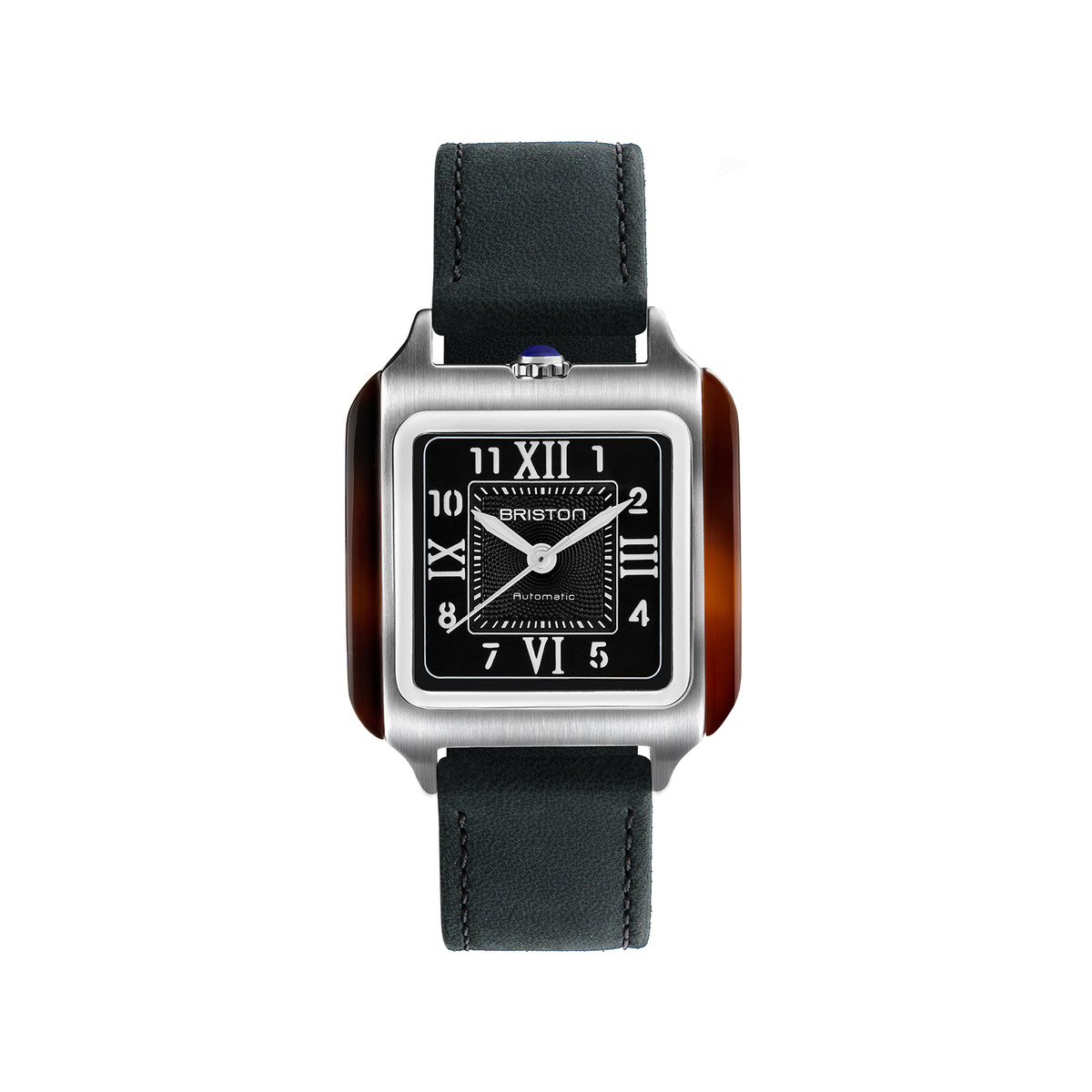 Montre BRISTON Streamliner Kennedy homme cadran noir automatique bracelet cuir noir