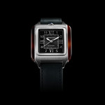 Montre BRISTON Streamliner Kennedy homme cadran noir automatique bracelet cuir noir - vue D1