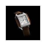 BRISTON Streamliner Kennedy men's watch white automatic dial, brown leather strap - view 2