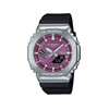 Montre G-SHOCK homme cadran violet bracelet resine noir - vue V1