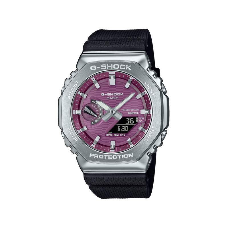 Montre G-SHOCK homme cadran violet bracelet resine noir - vue 1