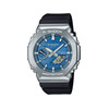 Montre G-SHOCK homme cadran bleu bracelet resine noir - vue V1