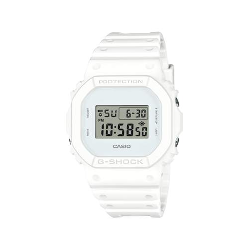 Montre G-SHOCK Origine série dw-5600 homme cadran blanc bracelet resine blanc
