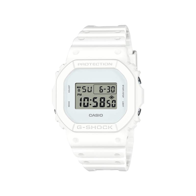 Montre G-SHOCK Origine série dw-5600 homme cadran blanc bracelet resine blanc - vue 1
