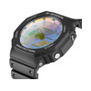 Montre G-SHOCK Série ga-2100 homme cadran bleu bracelet resine noir - vue V2