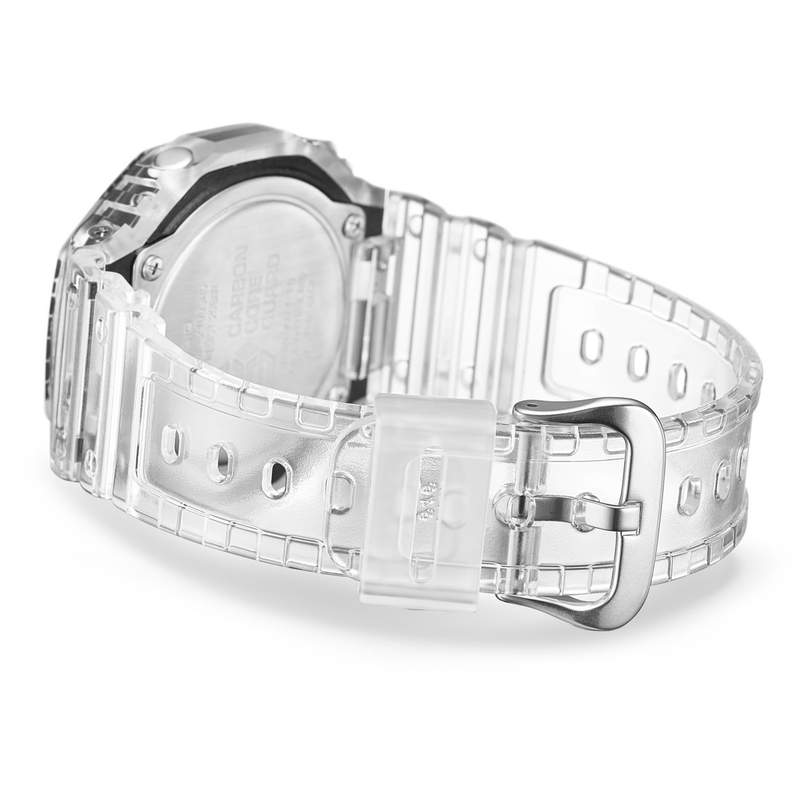 Montre G-SHOCK Série ga-2101 homme cadran bleu bracelet resine blanc - vue 3