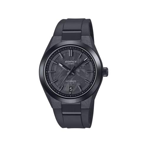 Montre EDIFICE homme automatique cadran noir bracelet resine noir