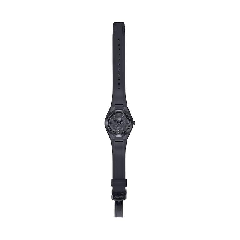 Montre EDIFICE homme automatique cadran noir bracelet resine noir - vue D1