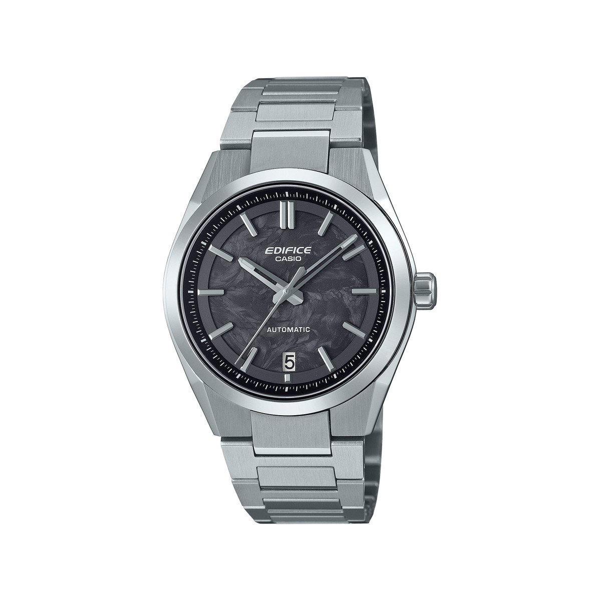 Montre EDIFICE homme automatique cadran noir bracelet acier inoxydable