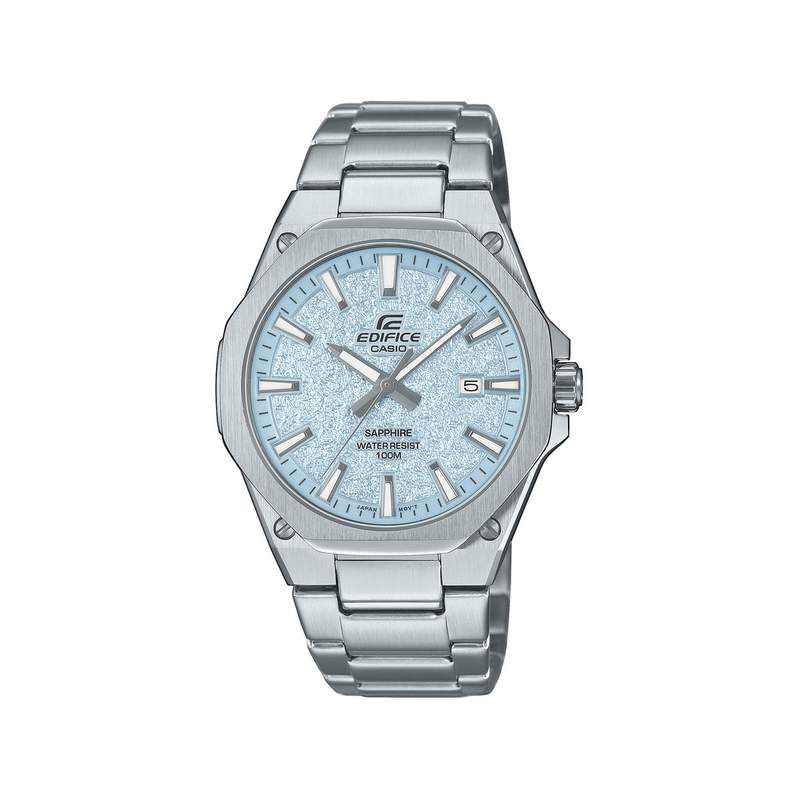 Montre EDIFICE homme cadran bleu bracelet acier inoxydable - vue 1