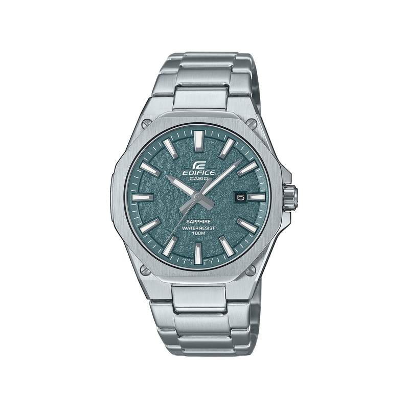 Montre EDIFICE homme cadran vert bracelet acier inoxydable - vue 1