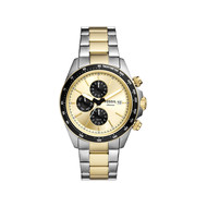 Montre FOSSIL autocross homme bracelet acier inoxydable bicolore