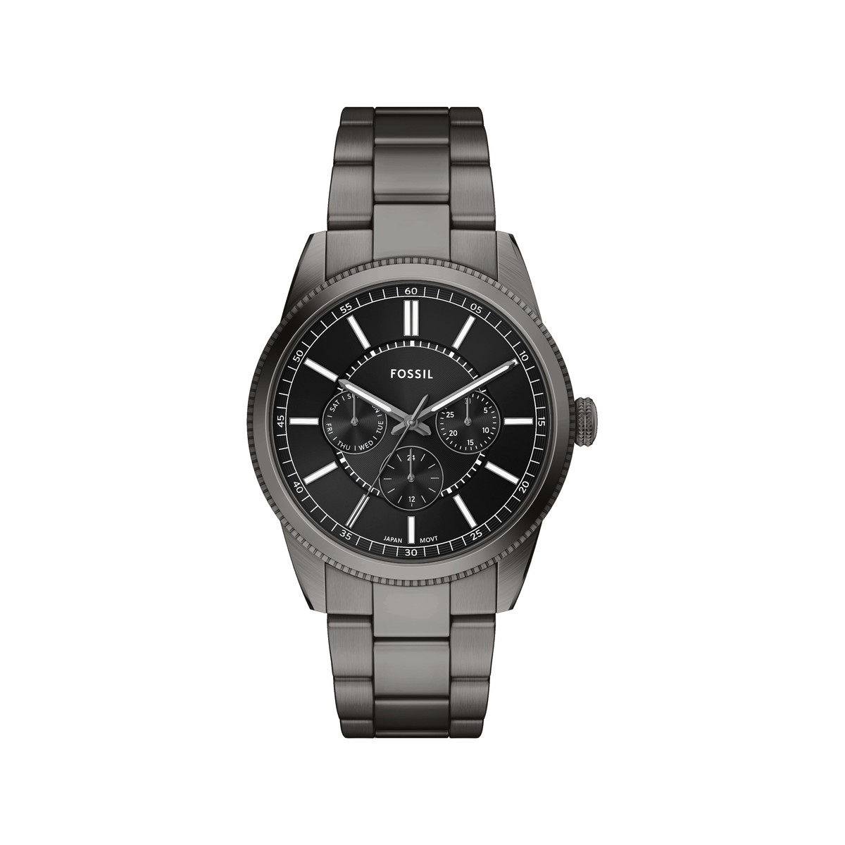 Montre FOSSIL pearson homme bracelet acier inoxydable gris anthracite